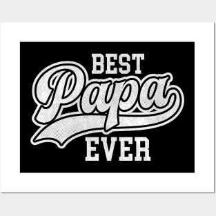 Best papa Ever baseball style Posters and Art